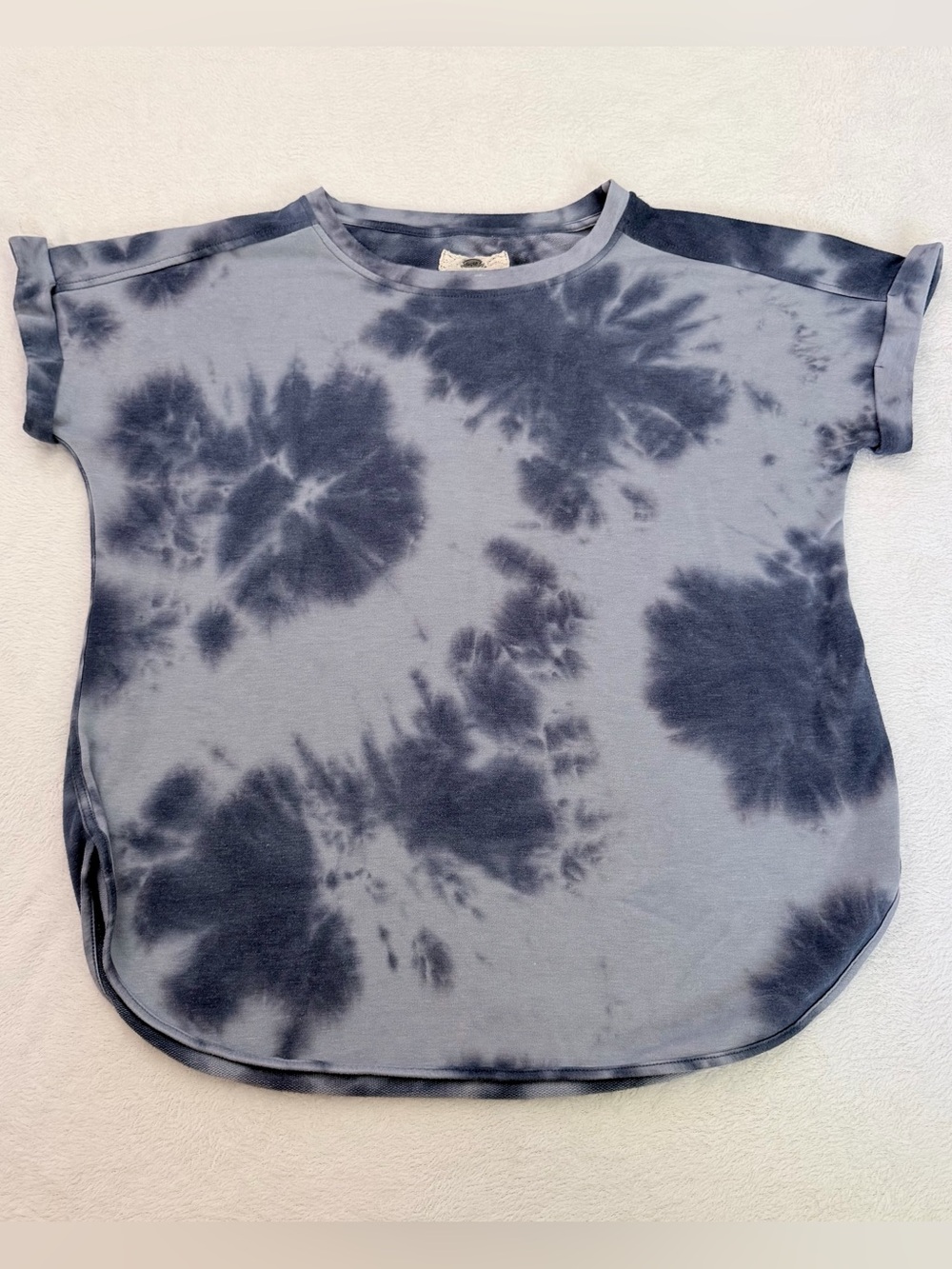 Cupio Navy/Light Blue Tie-Dye Short Sleeve Tee